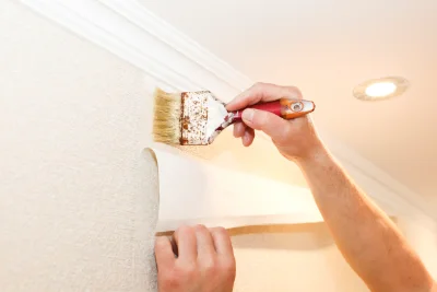 Pose de papier peint au Crest — revêtements muraux et toiles de verre